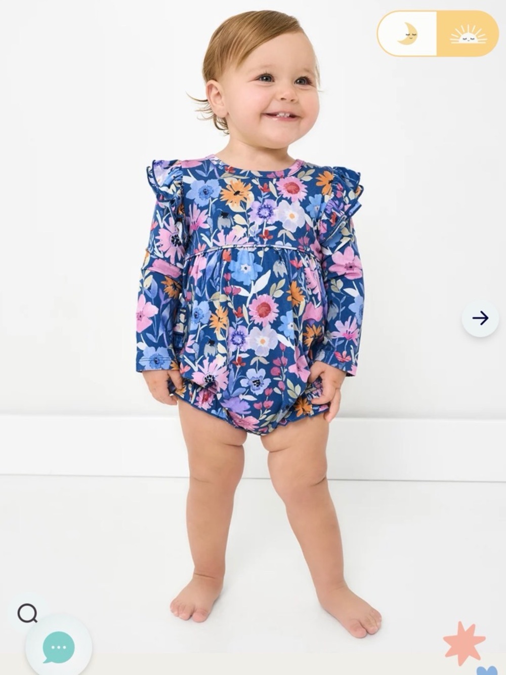 NWT Dusk Blooms Bubble Romper
